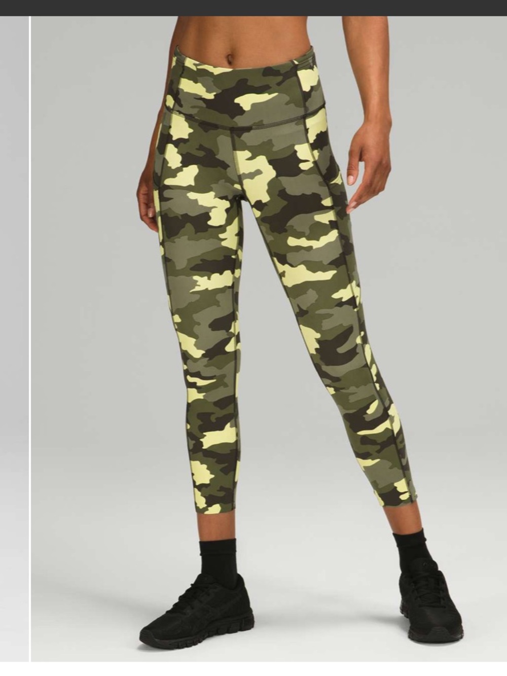Lululemon Fast and Free High Rise
Crop 23" Heritage 365 Camo Crispin Green 0
